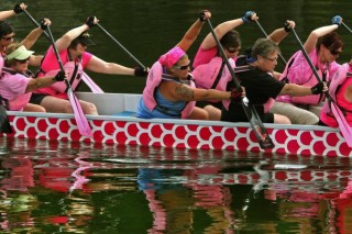 Ancient dragon boating gives cancer survivors a workout