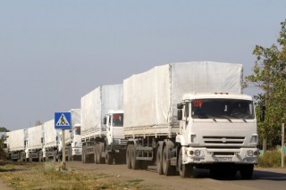 Russian aid trucks leave Ukraine