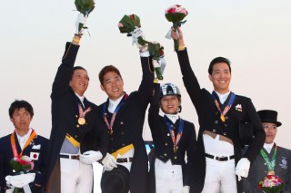 [Asian Games] Korea wins gold in team dressage equestrian at Asiad