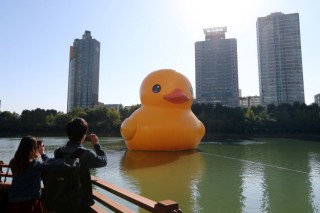 [Newsmaker] Rubber duck enthralls despite Lotte debate