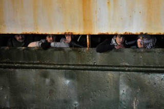 360 migrants leave Italy ‘ghost ship’