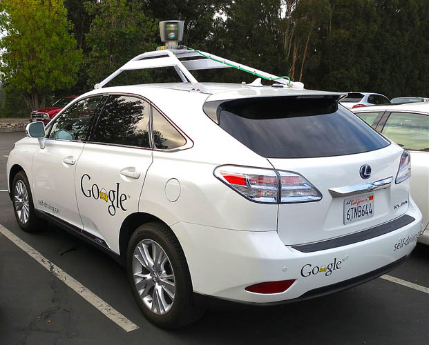 Google’s Lexus RX 450h Self-Driving Car (Wikimedia Commons)