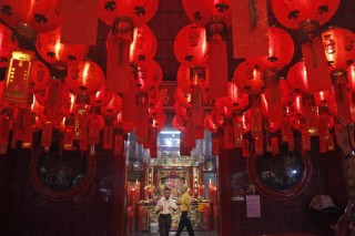 Asia rings in Year of the Sheep with fireworks, festivities