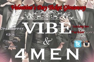 [TICKET GIVEAWAY] Vibe & 4men concert on Valentine’s day!