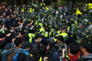 Sewol clash prompts blame game