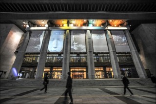 Media art lights up cold, bleak city