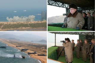 Kim inspects landing drills, orders enemies be buried at sea