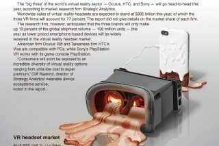 [Graphic News] VR headset market will be led by Oculus, HTC, and Sony