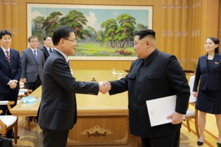 Kim Jong-un meets Seoul’s special envoys on first day of visit