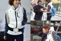 이미연 단벌 패션, 흰 패딩조끼…“배낭여행 베스트패션”