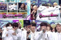 ‘음악중심’ B1A4, ‘론리’로 감격의 1위