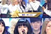 AOA, ‘짧은치마’로 ‘인가’ 첫 1위…”감사합니다”