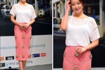 ‘참 좋은 시절’ 김희선 제작발표회 “핑크 시스루, 시선집중”