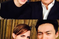 오상진 엠마왓슨 인증샷, 할리우드 스타 옆에서도 ‘자체발광’