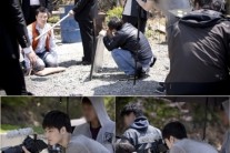 ‘트라이앵글’ 김재중, ‘카메라 앵글’ 비하인드컷 공개 ‘촬영장 활력소’