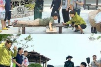 ‘무한도전’ 유재석 당선 되자…곤장이요~