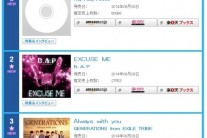 B.A.P, 4th 일본 싱글 ‘EXCUSE ME’ 오리콘데일리 차트 2위