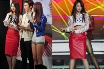 티아라 지연, SBS MTV ‘더쇼’에서 가죽 스커트로 섹시함 뽐내
