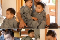 ‘슈퍼맨’ 송일국과 삼둥이 템플스테이 도전 ‘앙증‘ 폭발