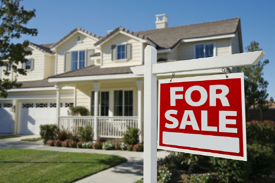 Home For Sale Sign & New Home