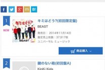 비스트, 日 새 싱글 ‘너는 어때’ 오리콘 일간 차트 1위
