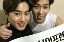보이프렌드 현성, 엑소 수호와 훈훈 인증샷…비주얼 ‘폭발’