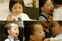 ‘슈퍼맨’삼둥이 “강아지가 무서워요! 초콜릿 먹으면 안무서워”