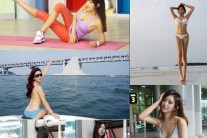 모델 예정화, 뭘 입어도 드러나는 볼륨 몸매