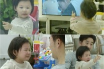 ‘슈퍼맨’ 엄지온, 화면 속 엄태웅 보고 눈물 뚝뚝 ‘무슨 일?’
