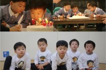 “재미 없어~ 케이크 죠요! 케이크!”삼둥이 쌍둥이 생일파티
