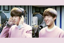 송유빈, ‘냄새를 보는 소녀’ OST 녹음실 직찍 공개