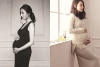 한혜진 만삭 화보 공개, 배를 감싼 채 아름다운 D라인 ‘우아한 매력’…‘시선 집중’