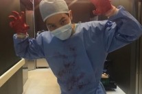 ‘용팔이’ 주원, 피 묻은 수술복입고 섬뜩한 촬영 ‘인증샷’