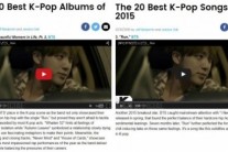 방탄소년단,  美 빌보드 선정 2015 K-POP 베스트 앨범- 노래 동시 진입