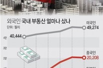 [그래픽뉴스]외국인 한국부동산 매입현황