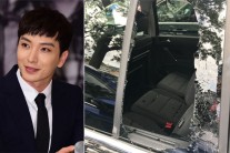 이특, 스위스서 강도당해…파손된 차량 사진 보니