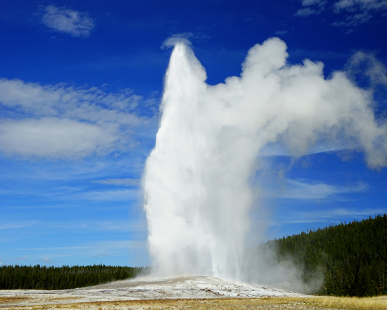 yellow stone Old Faithful geyser