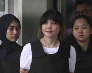 김정남을 살해한 혐의로 구속 중인 베트남 여성 도안 티 흐엉 [AP연합=헤럴드경제]