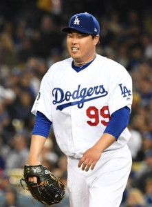 MLB 데뷔 이래 최고의 시즌을 보내고 있는 류현진. [사진=LA다저스 페이스북]