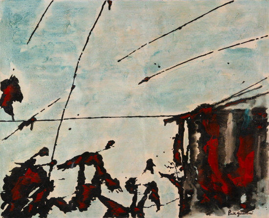 2. “소나기” Sonaggi 166x135 Oil on canvas, 1973 N.Y.