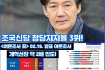 “조국신당 지지율, 개혁신당 2배 압도” 여론조사 ‘꽃’ 발표