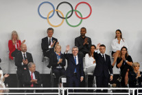 [올림픽 포토] 마크롱 프랑스대통령과 토마스 바흐 IOC위원장