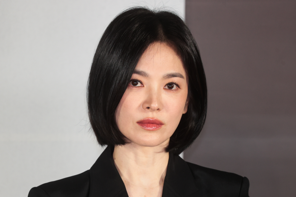 영화 ‘검은수녀들’ 제작발표회에 나선 배우 송혜교 [연합]