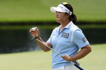 제로 토크 퍼터로 바꾼 유해란..7언더파 몰아쳐 시즌 첫 메이저 대회 1R 공동 선두