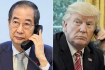 트럼프 “한덕수 대행과 LNG 수입·알래스카 합작 투자· 군사적 보호 대가 논의”