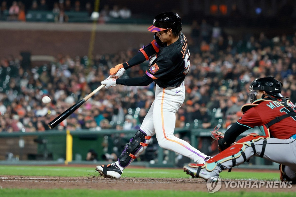이정후의 스윙[게티이미지/AFP=연합]