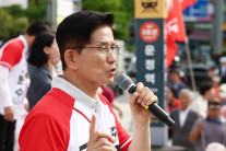 김문수, 李 겨냥 비난 “방탄유리가 범죄자 지켜줄 수 있나…저는 방탄조끼도 필요 없다”