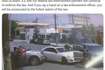 차량으로 충돌해 시위자 ‘표적 체포’ 논란…LA도심 이틀째 야간통금