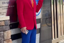 이상호, 선거날 ‘빨주노파’ 센스 만점 중도패션 눈길