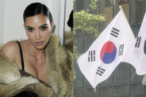 “어디 김씨에요?…킴 카다시안, 광복절에 한국서 ‘태극기 인증샷’ 화제